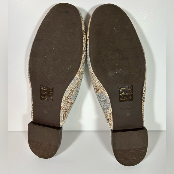 Madewell The Adelle Ballet Mule in Snake Embossed Leather - Picture 9 of 13